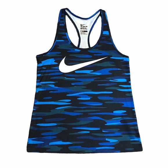 Nike Camo Racer Back Athletic Tank Top - Picture 1 of 3